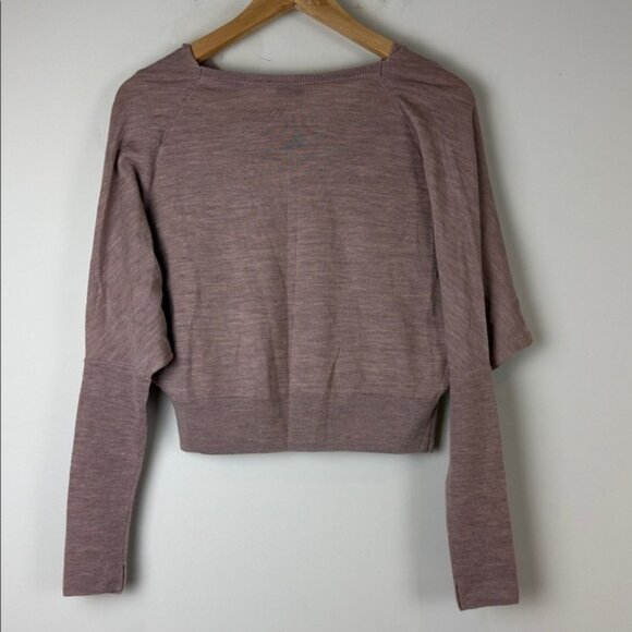 AllSaints Ridley Cowl Neck Cropped Sweater wool and cashmere blend Size Small - Picture 4 of 6